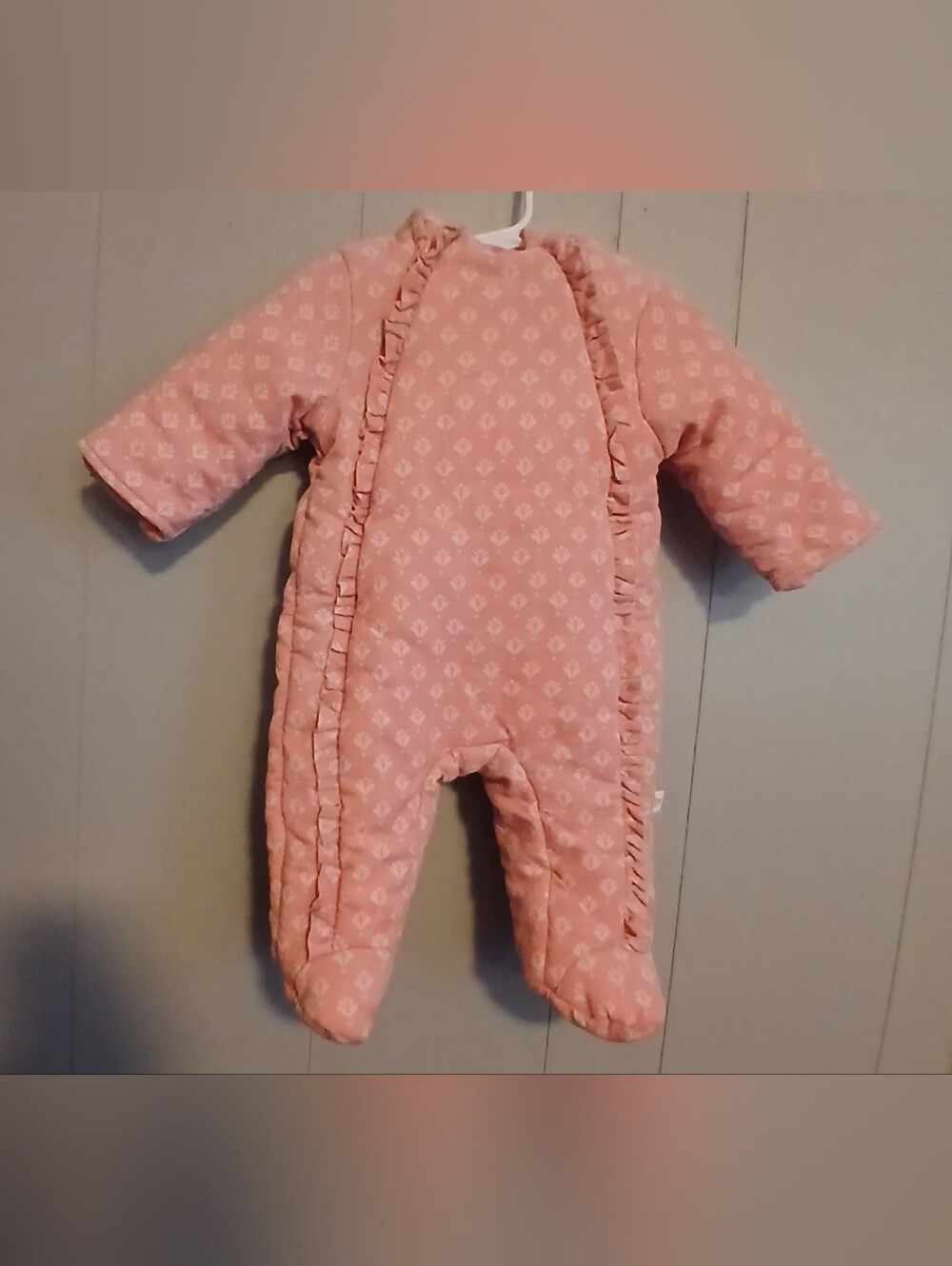 Tiny Kind Girls 3-6 Months Snow Bunting Suit
